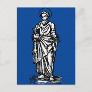 Saint Paul the Apostle with Sword Sacred Art Postcard