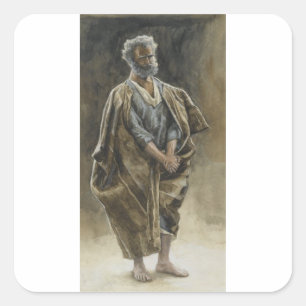 Saint Peter Apostle by James Tissot  Square Sticker