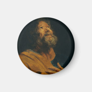 Saint Peter by Antoon van Dyck Baroque Majesty Magnet