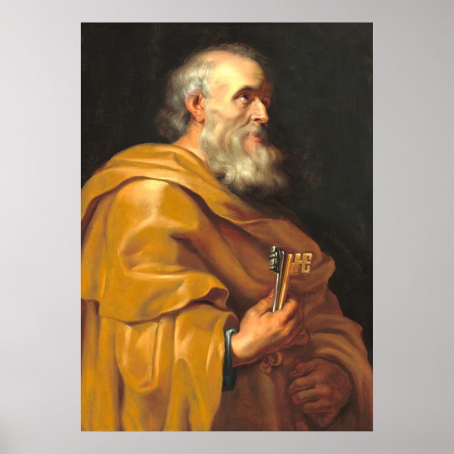 Saint Peter - School of Rubens Fine Art Poster (Front)