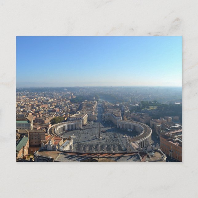 Saint Peter square Rome Postcard (Front)