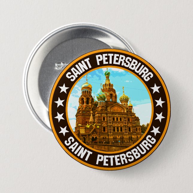 Saint Petersburg                                   7.5 Cm Round Badge (Front & Back)