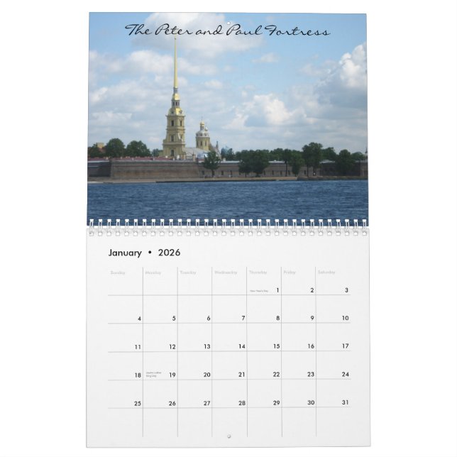 Saint Petersburg Calendar (Jan 2026)