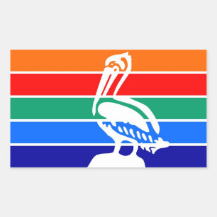 Saint Petersburg city flag Florida America Rectangular Sticker
