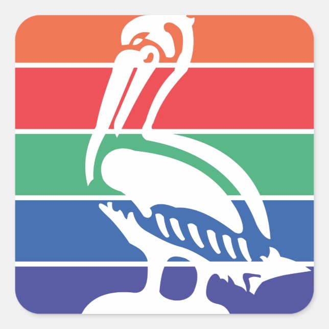 Saint Petersburg city flag Square Sticker (Front)