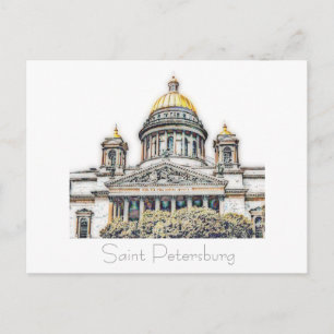 Saint Petersburg City Russia Architecture Postcard