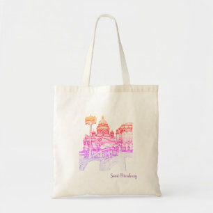 Saint Petersburg City Russia Architecture Tote Bag