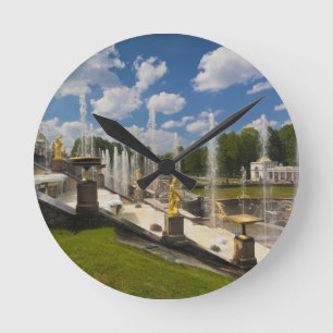 Saint Petersburg, Grand Cascade fountains 6 Round Clock
