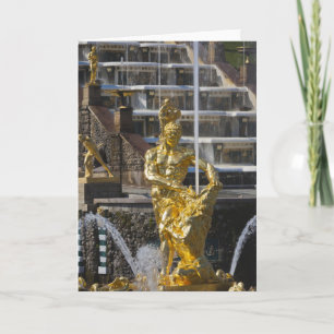 Saint Petersburg, Grand Cascade fountains Holiday Card
