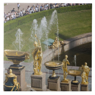 Saint Petersburg, Grand Cascade fountains Tile