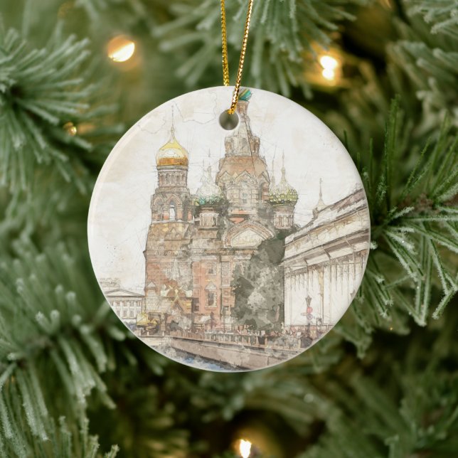 Saint Petersburg Russia Ceramic Ornament – Travel  (Tree)