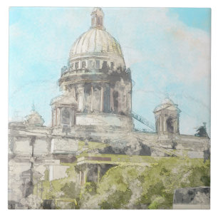 Saint Petersburg Russia Ceramic Tile Wall Decor