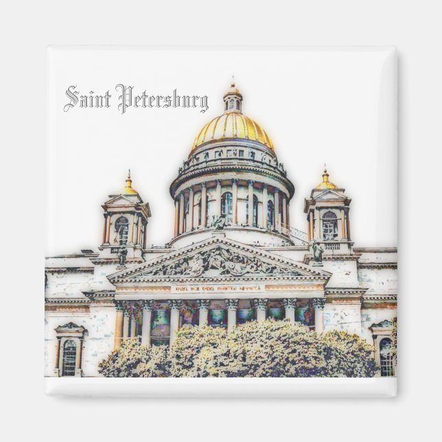 Saint Petersburg Russia City View Landscape Magnet (Front)