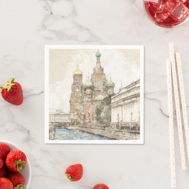 Saint Petersburg Russia Cloth Napkins – Travel  (Insitu)
