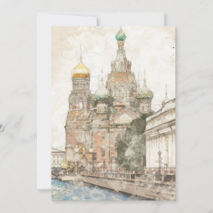 Saint-Petersburg, Russia Holiday Card