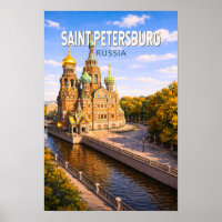 Saint Petersburg Russia Illustration Travel Art