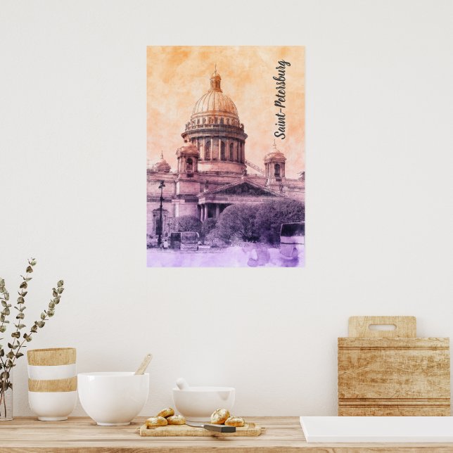 Saint-Petersburg, Russia Poster (Kitchen)