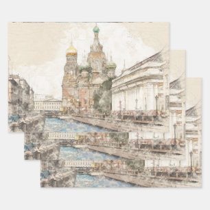 Saint Petersburg Russia Wrapping Paper – Elegant 