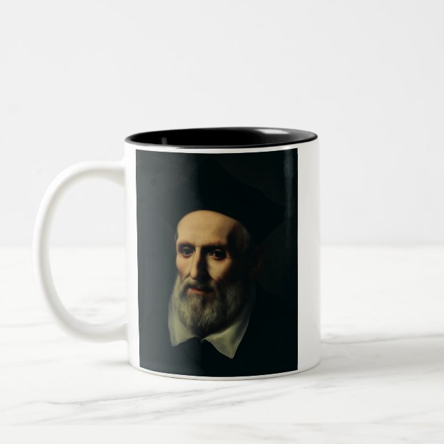 Saint Philip Neri Second Apostle of Rome Art Two-Tone Coffee Mug (Left)