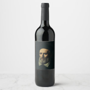 Saint Philip Neri Second Apostle of Rome Art Wine Label