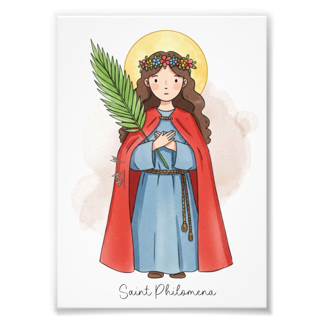 Saint Philomena, Catholic Photo Print (Front)