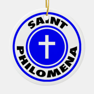 Saint Philomena Ceramic Tree Decoration