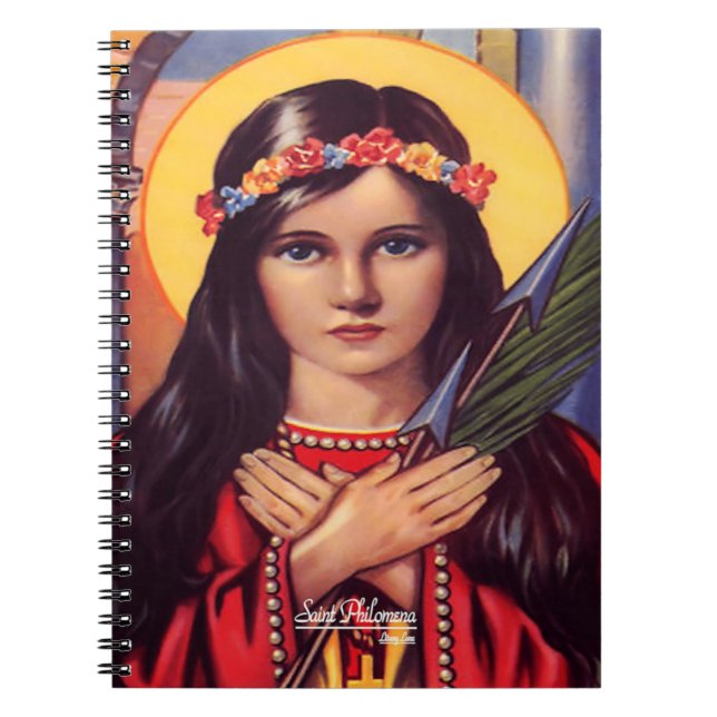 Saint Philomena, Patroness of the Youth Notebook (Front)