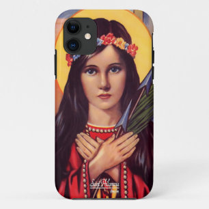 Saint Philomena Patroness of Youth iPhone 11 Case