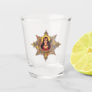 Saint Philomena Premium Luminous Virgin Art Shot Glass