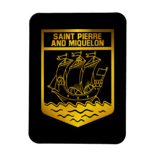 Saint Pierre and Miquelon Emblem Magnet