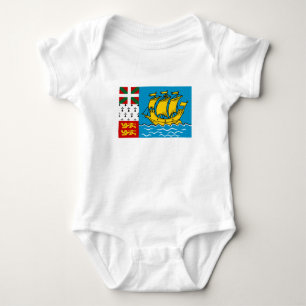 Saint Pierre and Miquelon Flag Baby Bodysuit