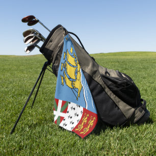 Saint Pierre and Miquelon flag Golf Towel