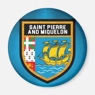 Saint Pierre And Miquelon Flag Magnet