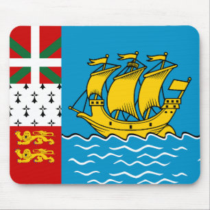 Saint Pierre and Miquelon Flag Mouse Mat