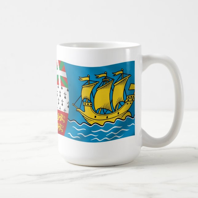 Saint Pierre And Miquelon Flag Mug (Right)