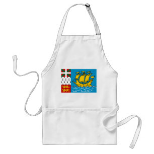 Saint Pierre and Miquelon Flag Standard Apron