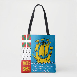 Saint Pierre and Miquelon Flag Tote Bag
