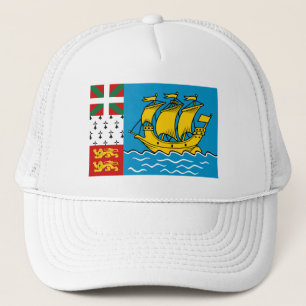 Saint Pierre and Miquelon Flag Trucker Hat