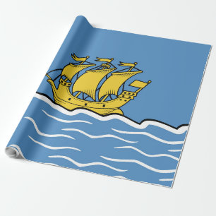 Saint Pierre and Miquelon flag Wrapping Paper