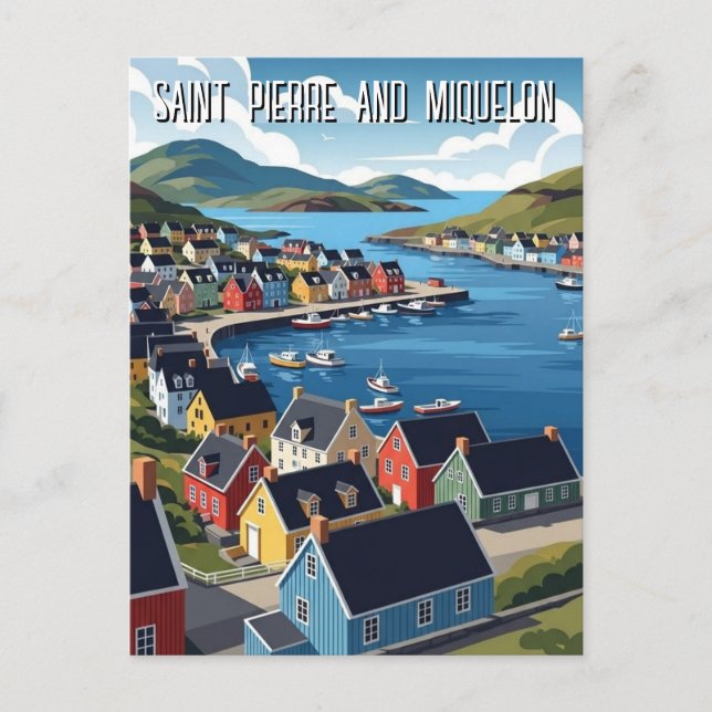 Saint Pierre and Miquelon Postcard (Front)