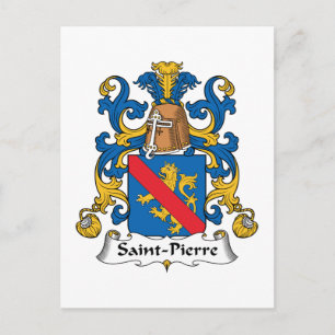 Saint-Pierre Family Crest Postcard