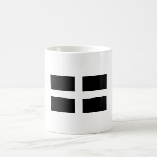 Saint Pirans Flag Of Cornwall Coffee Mug