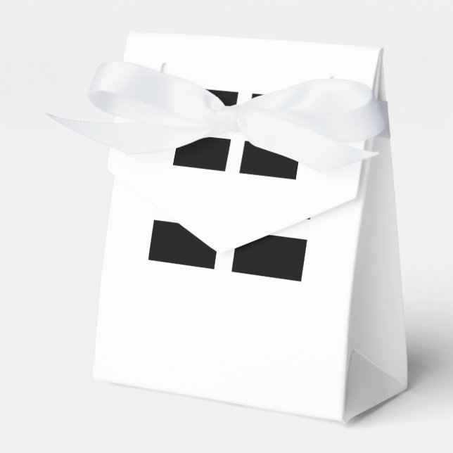 Saint Pirans Flag Of Cornwall Favour Box (Front Side)