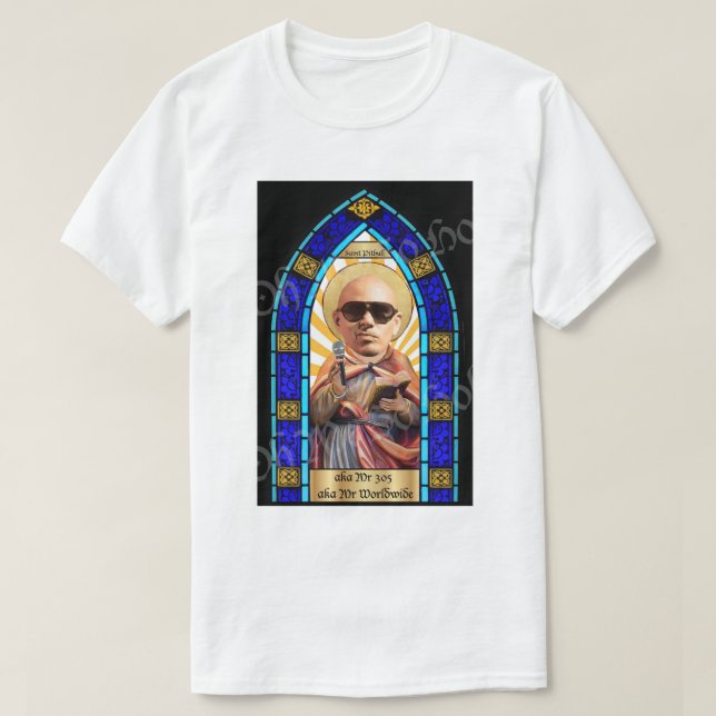 Saint Pitbull Mr Worldwide 305 T-Shirt (Design Front)