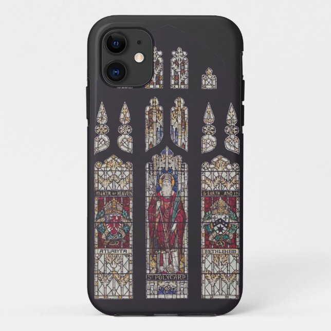 Saint Polycarp Cathedral Stained Glass Art Case-Mate iPhone Case (Back)