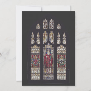 Saint Polycarp Cathedral Stained Glass Art Invitation