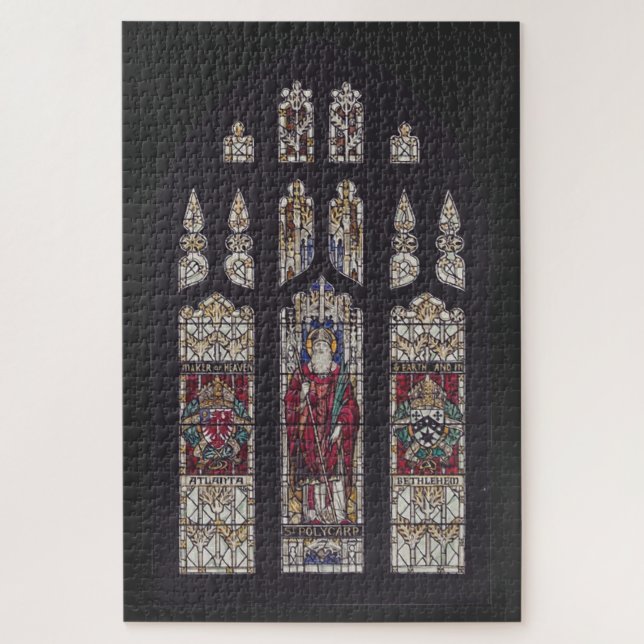 Saint Polycarp Cathedral Stained Glass Art Jigsaw Puzzle (Vertical)