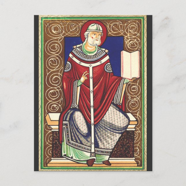  Saint Pope Gregory the Great Postcard (Front)