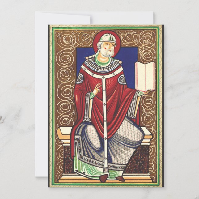  Saint Pope Gregory the Great Thank You Card (Front)
