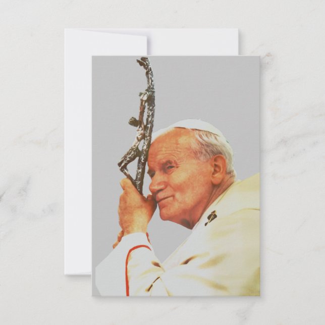 Saint Pope John Paul II  Thank You Card (Front)